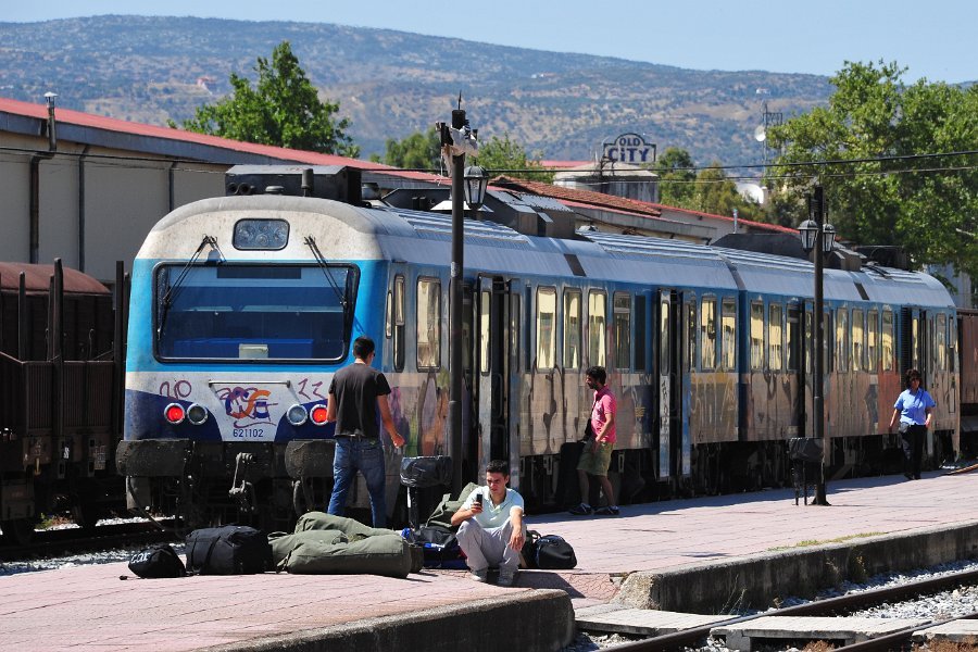 Dampflokomotiven und andere Hauptbahnhof Volos (22)